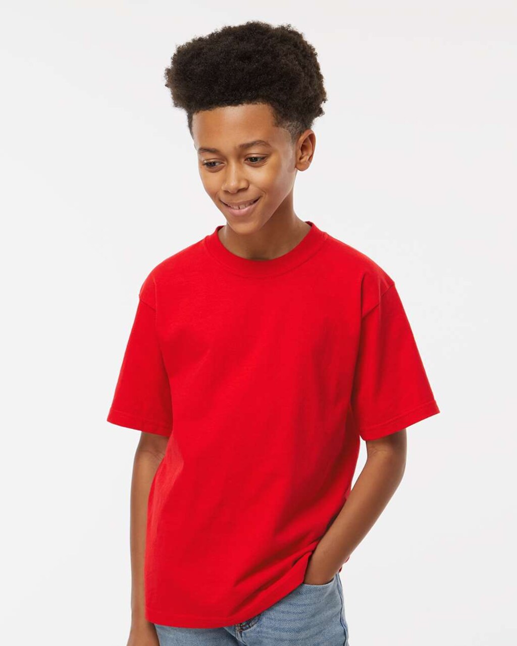 Youth Soft Touch Crewneck T-Shirt for School, Sports & Everyday Casual Wear